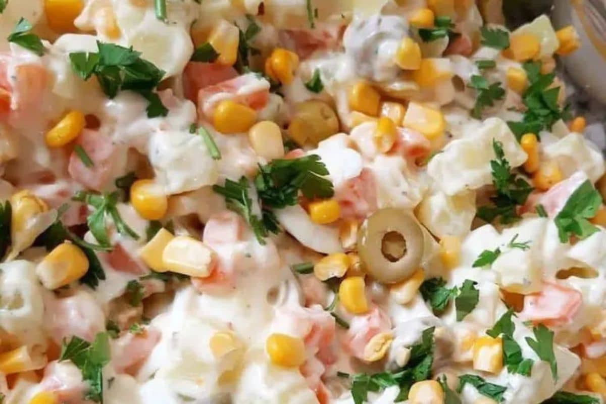 Receita de Salada de Maionese Fácil de Fazer Receita Rápido