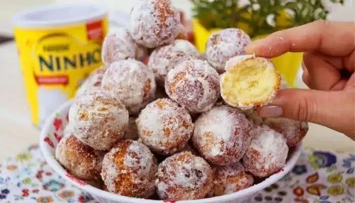 Receita de Bolinho de Leite Ninho