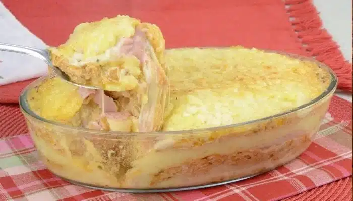 Fácil Receita de Lasanha de Batata com Molho Branco