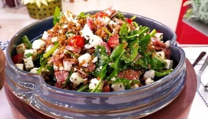 Salada de Trigo com Legumes de Churrasco