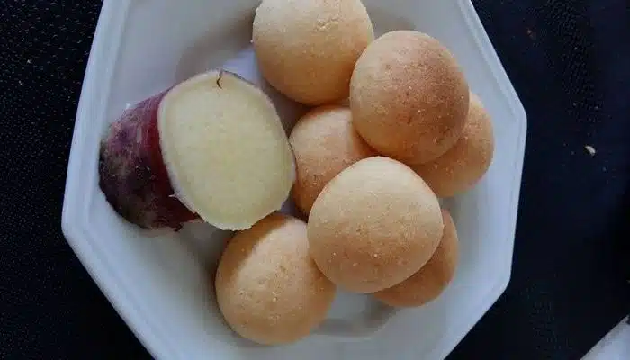 Pão de Queijo de Batata Doce Rápido de Fazer