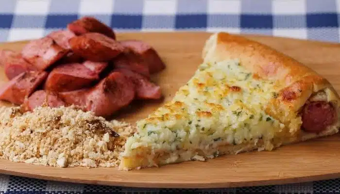 Pizza de Pão de Alho Muito Fácil de Fazer