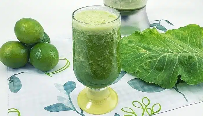 Suco Detox de Limão e Couve Para Emagrecer