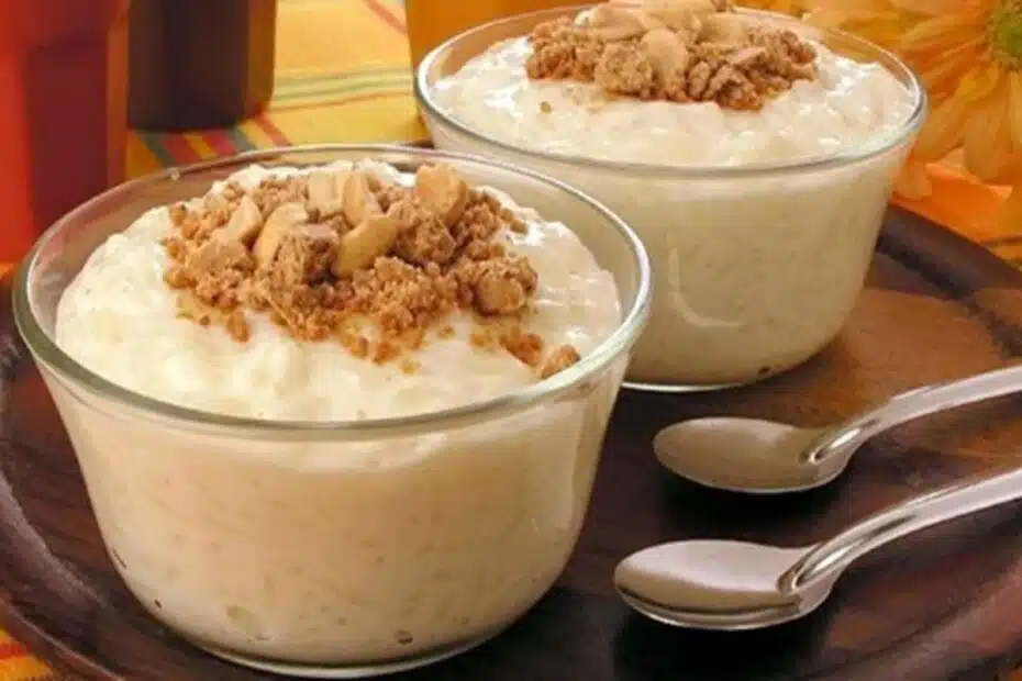 Delicioso Arroz Doce com Amendoim e Paçoca