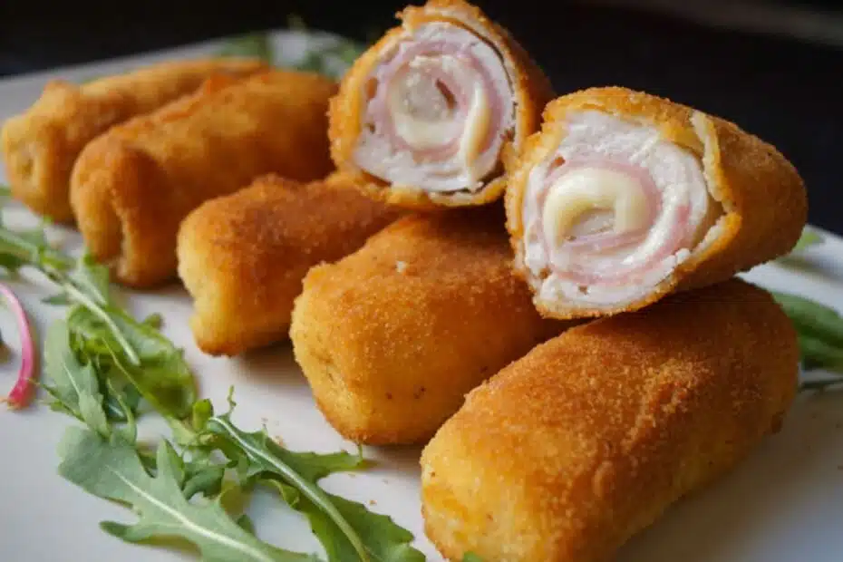 Como Fazer Enroladinho de Presunto e Queijo na Airfryer