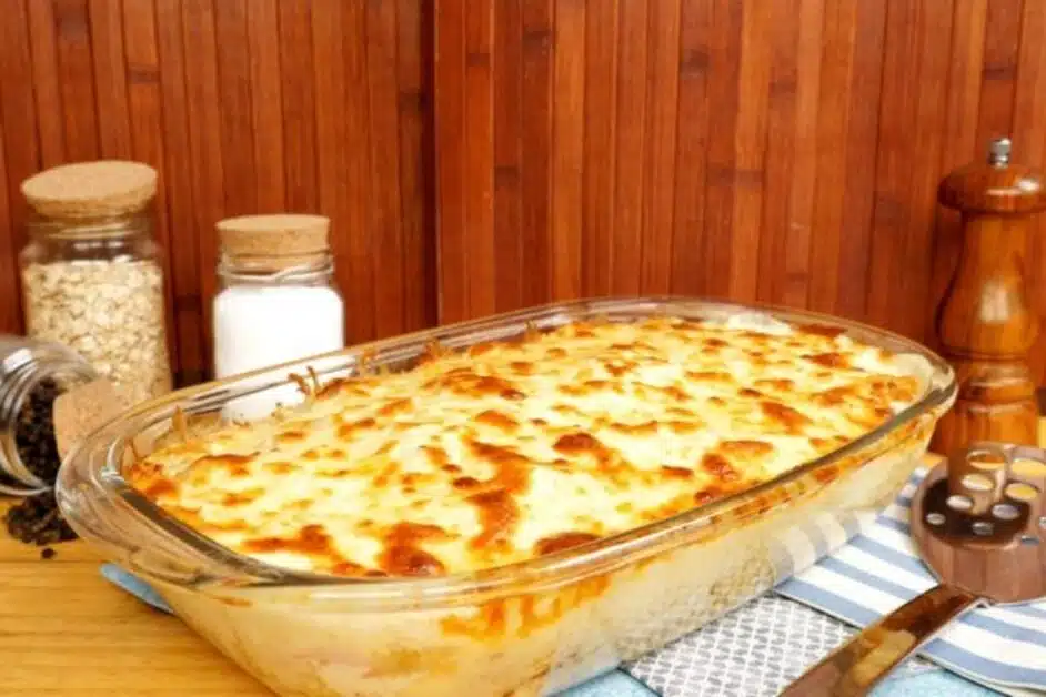 Lasanha de Frango com Queijo Fica Uma Verdadeira Delícia