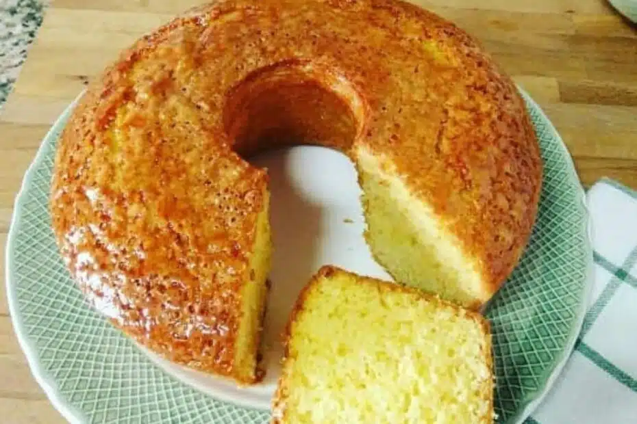 Bolo de Iogurte de Coco e Limão