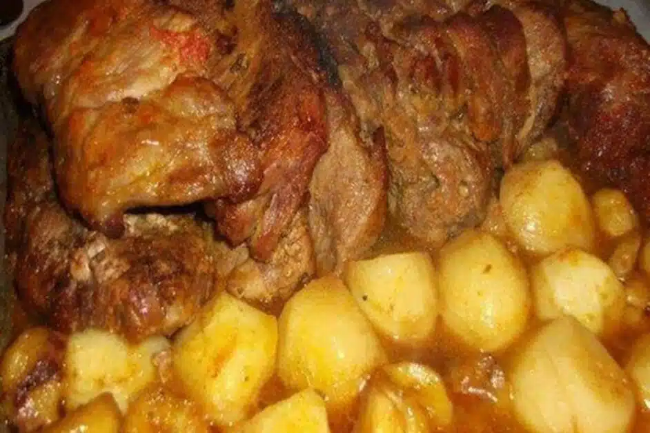 Lombo de Porco com Castanhas e Batatas