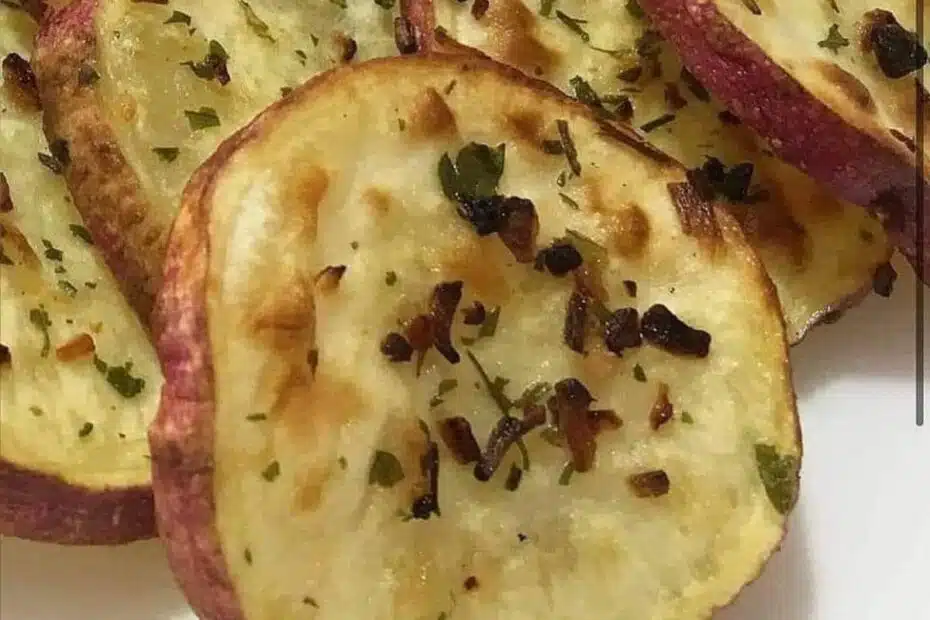 Receita de Batata Doce Assada com Orégano e Limão