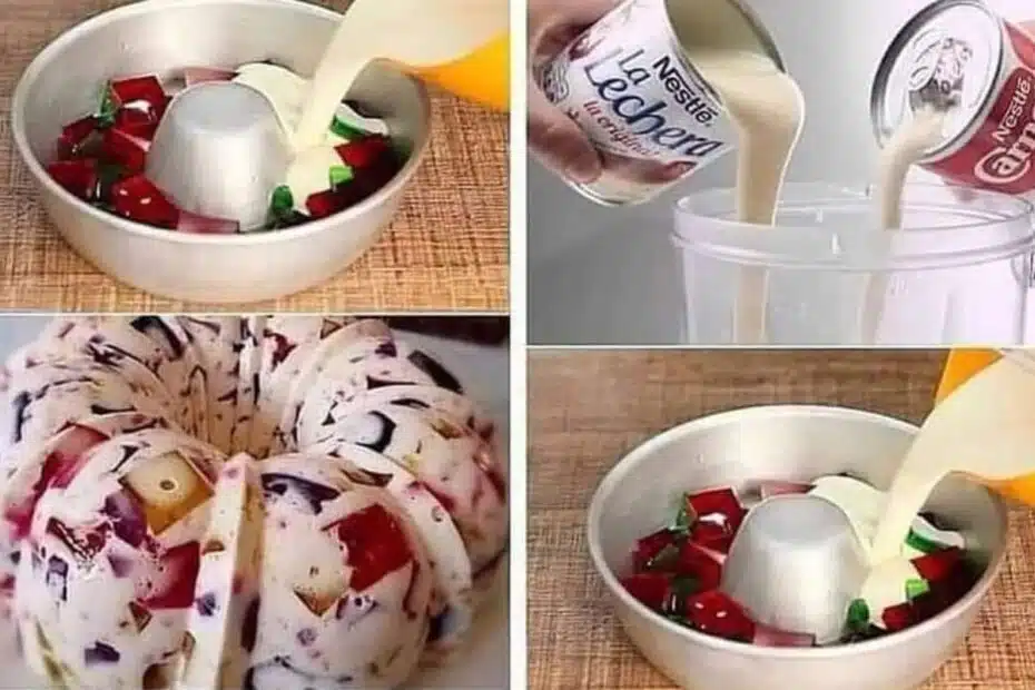 Receita de Gelatina Mosaico