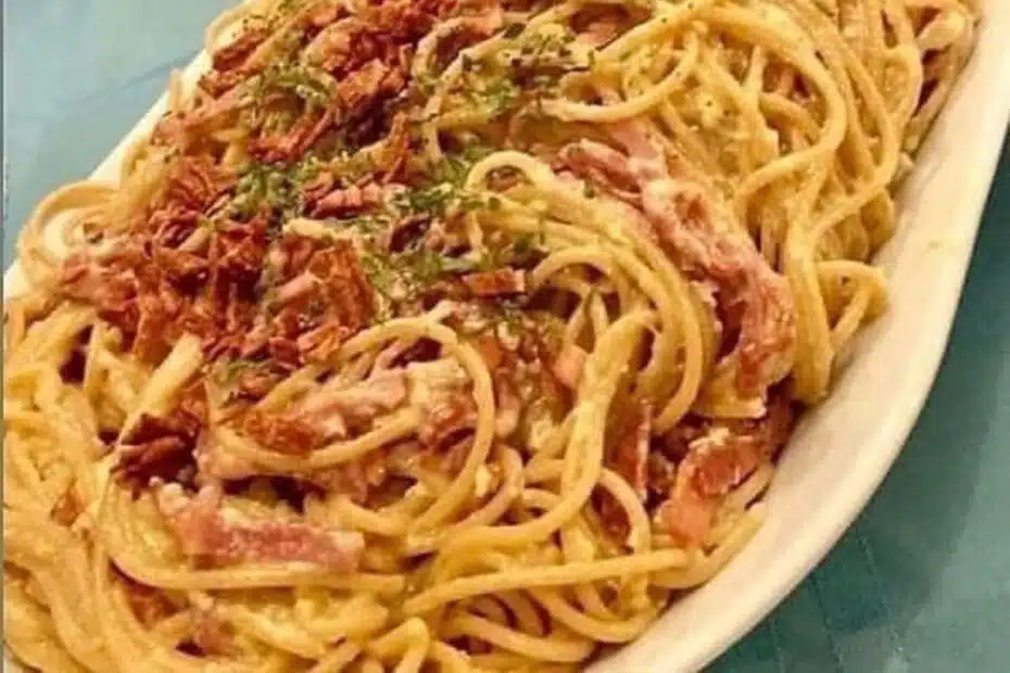 Receita de Macarrão a Carbonara