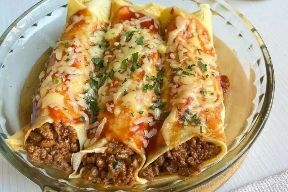 Receita de Panquecas de Carne Moída