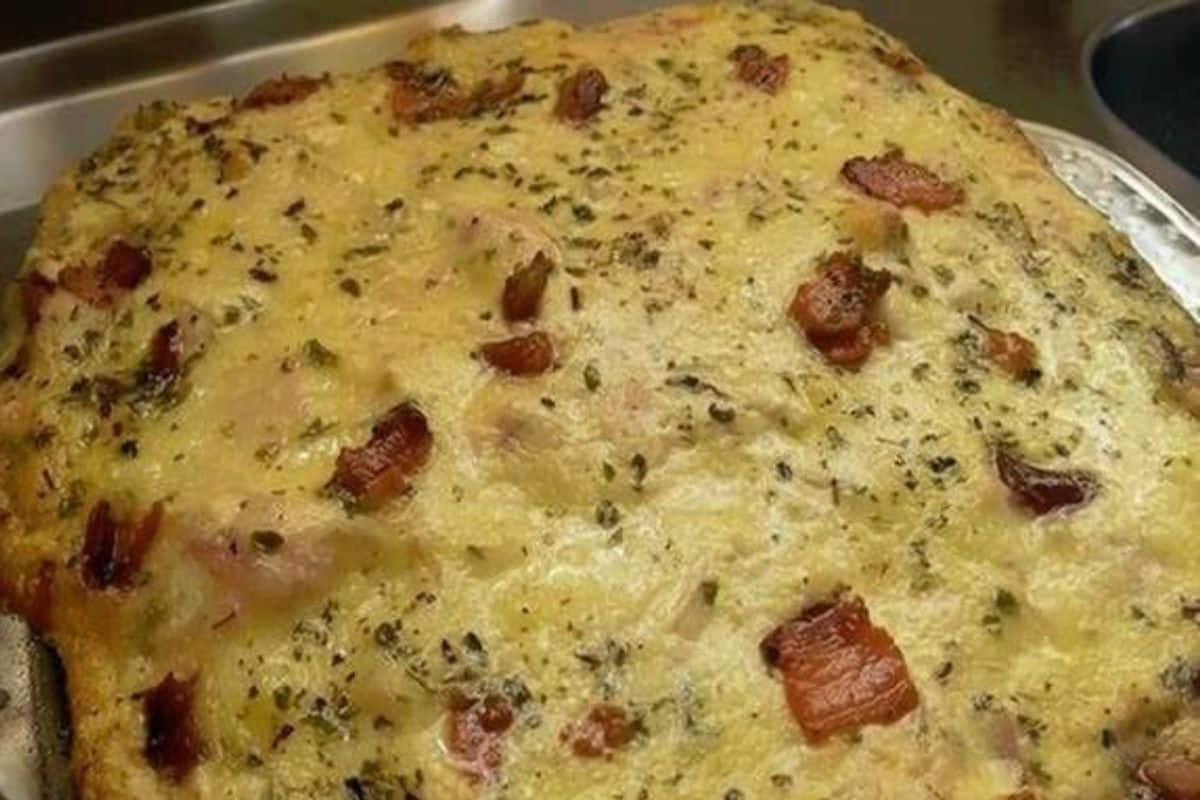 Batata ao Forno com Bacon Gratinado