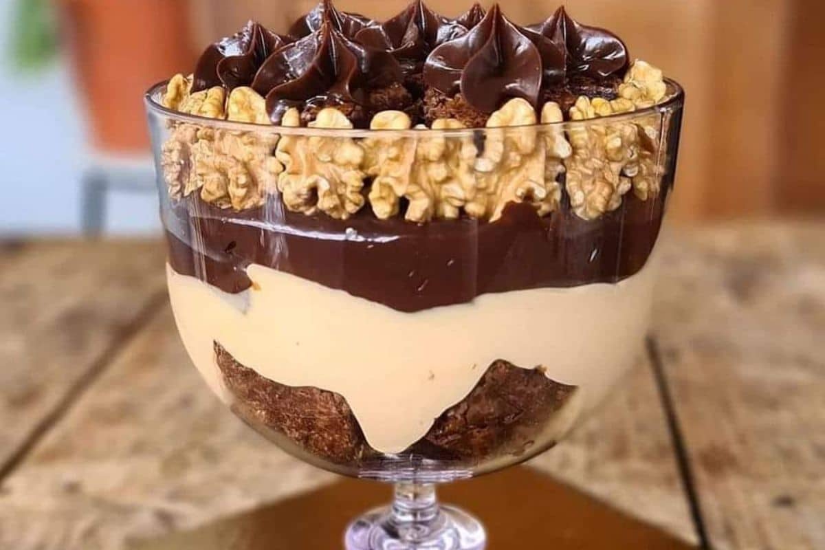 Receita de Brigadeiro de Nozes na Taça