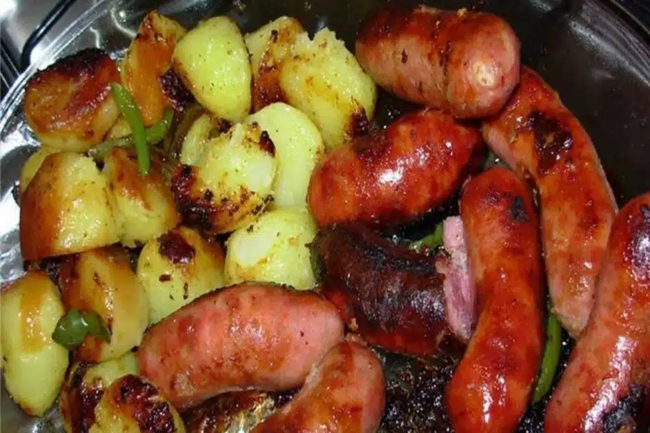 Receita de Linguiça ao Forno com Batatas