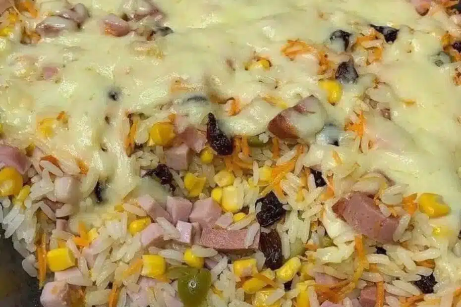 Receita de arroz natalino