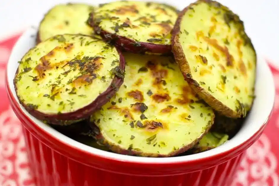 Receita de Batata Doce Assada com Orégano e Limão