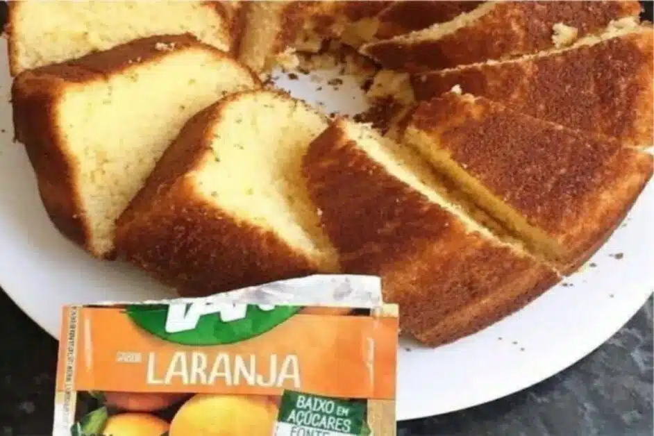 Receita de Bolo de Laranja com Suco em Pó Para Fazer Hoje