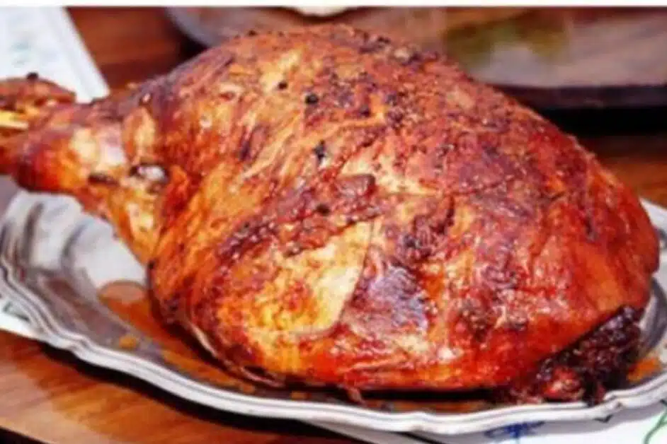 Receita de Pernil Assado ao Molho de Laranja Maravilhoso