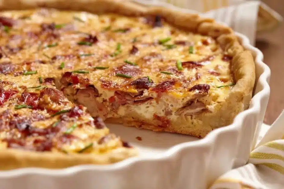 Receita de Quiche de Bacon e Ovos