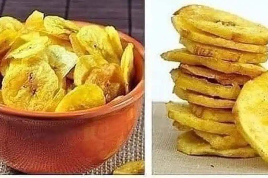 Receita de Chips de Banana fáceis