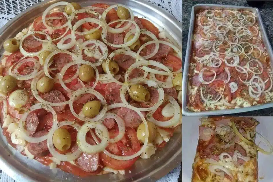 Receita de Pizza de Liquidificador Simples e Deliciosa