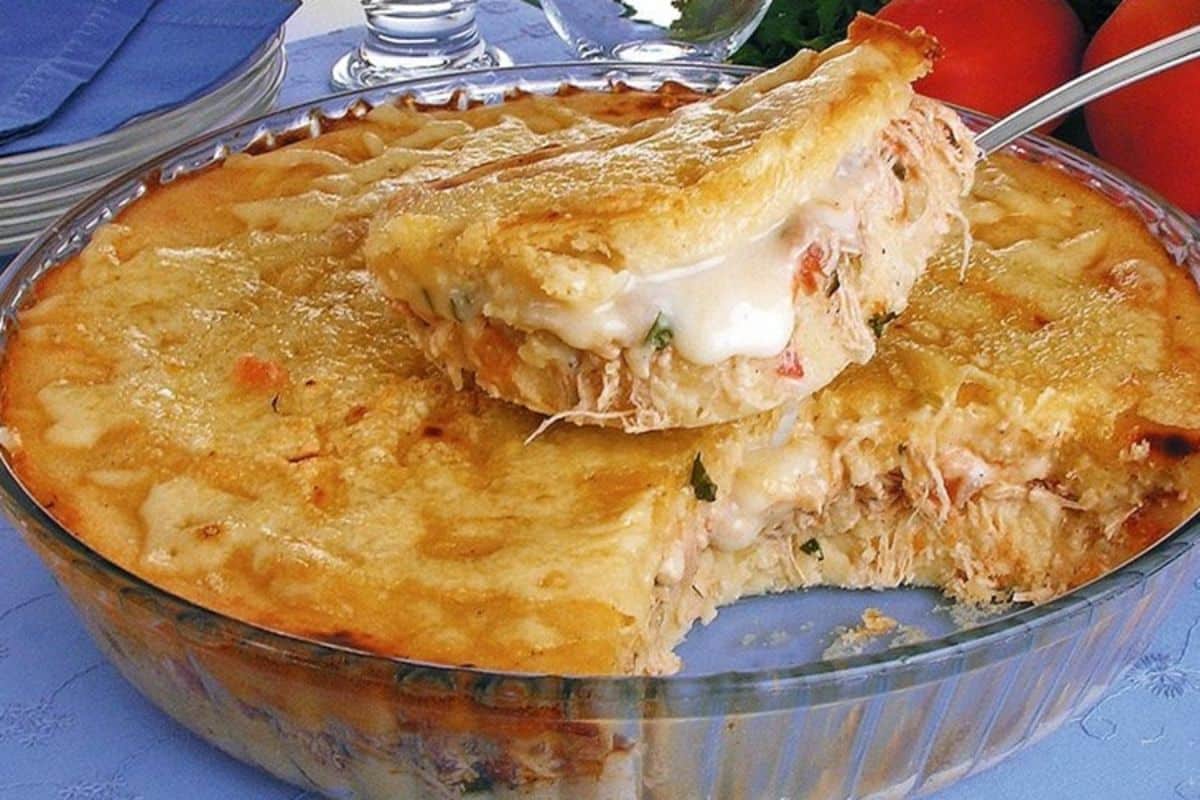 Receita de Torta Cremosa de Frango