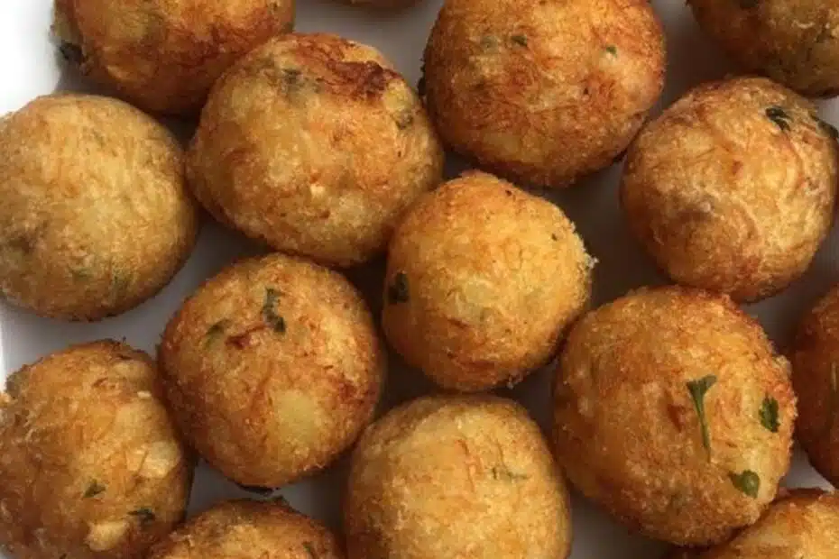 Receita de bolinho de bacalhau