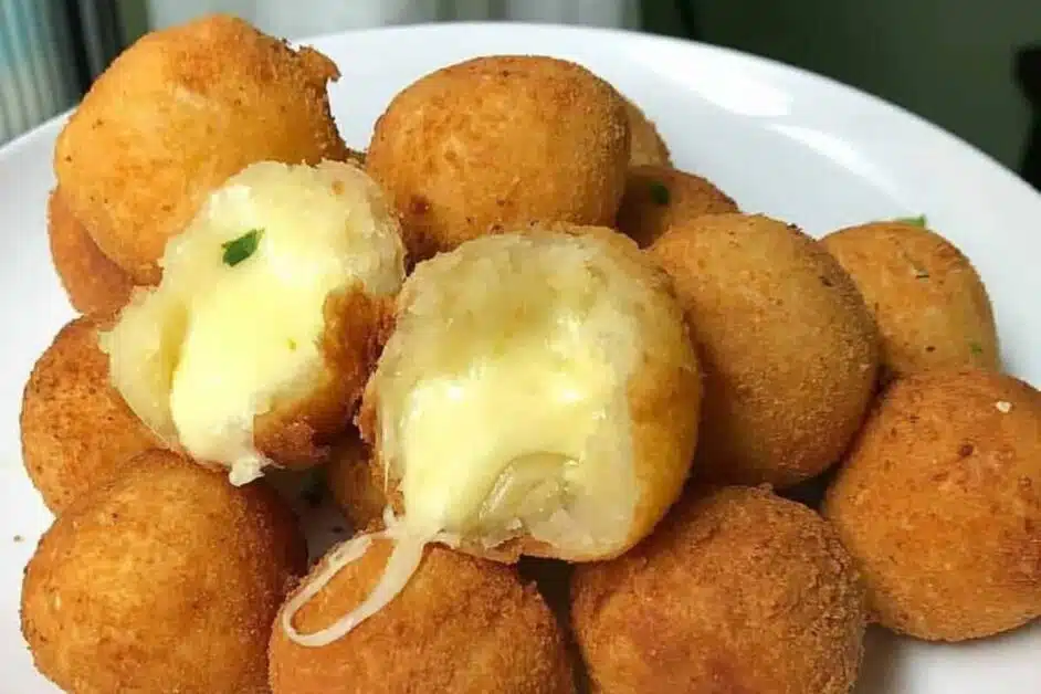 Receita de bolinho de queijo frito