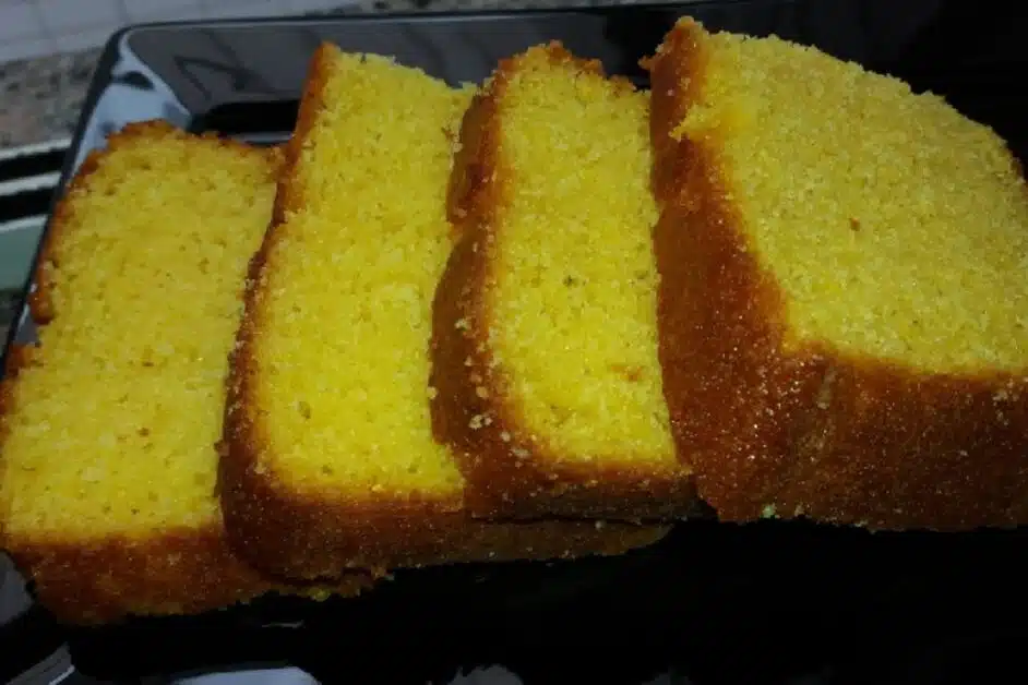 Receita de bolo de fubá com creme de leite