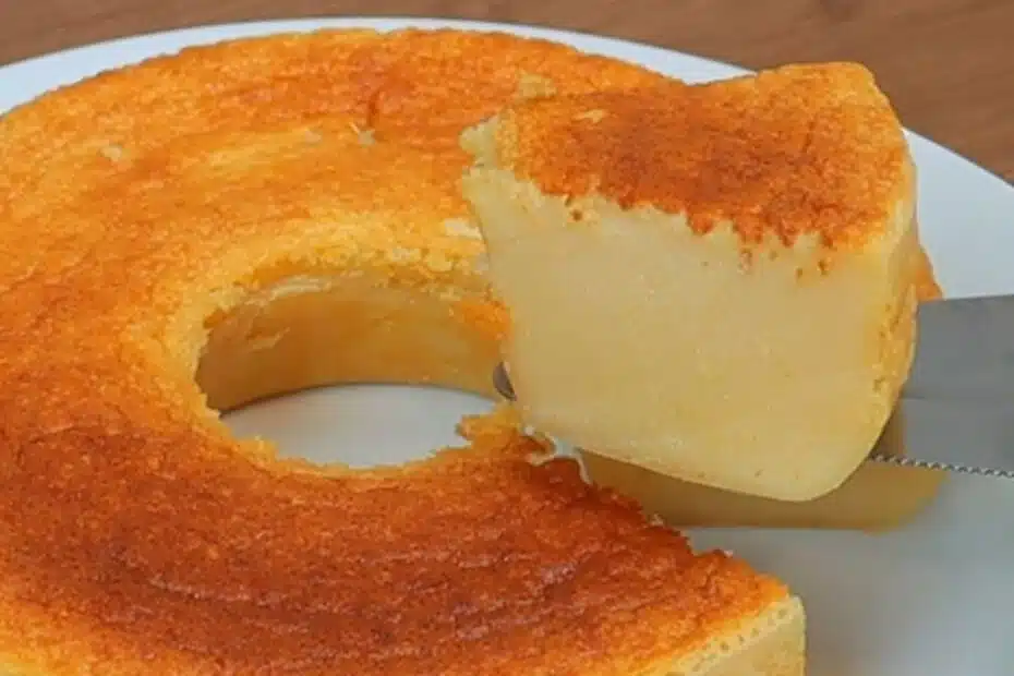 Receita de bolo de leite simples