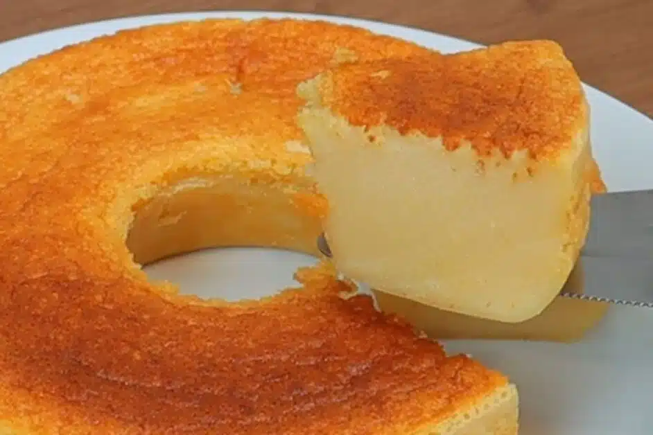 Receita de bolo de leite simples