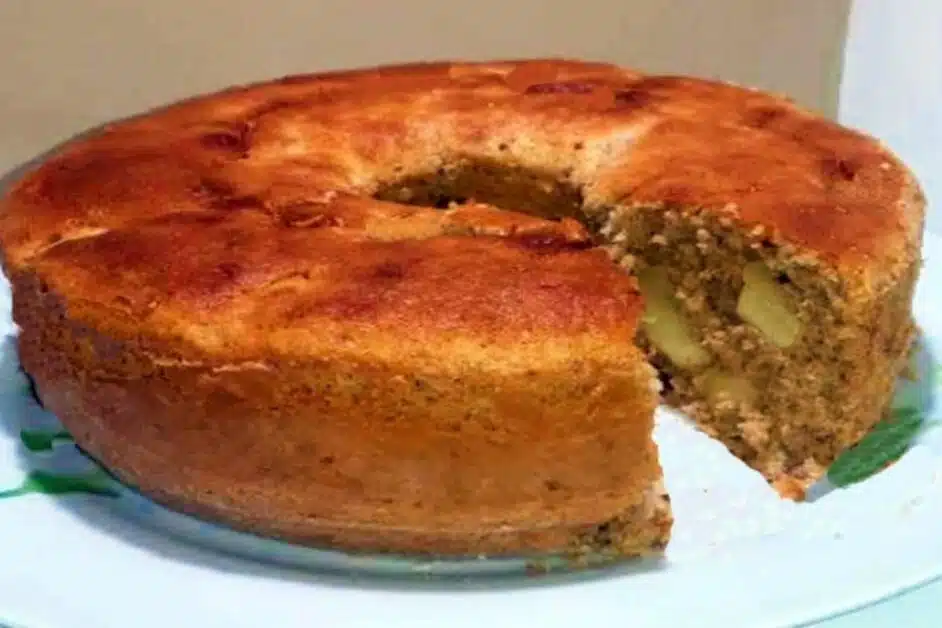 Receita de bolo de maçã e aveia no liquidificador