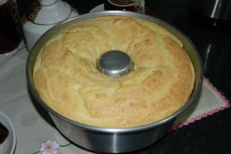 Receita de bolo de pão de queijo