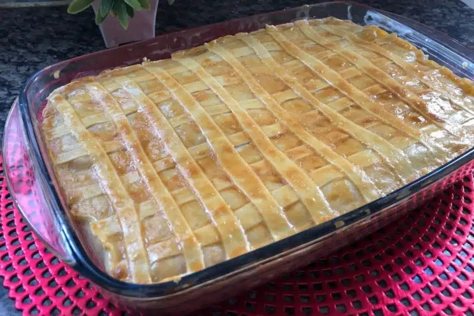 Receita de torta fácil de frango e massa de pastel