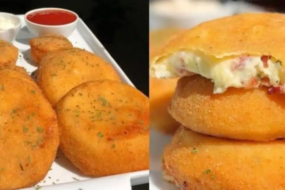 Receita de Cebola Empanada e Recheada com Creme de Queijo