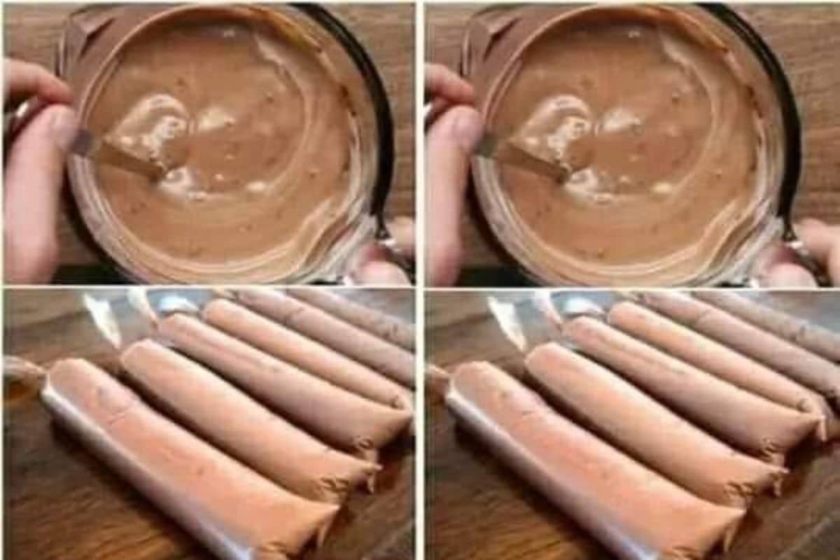 Receita de Geladinho Cremoso de Chocolate