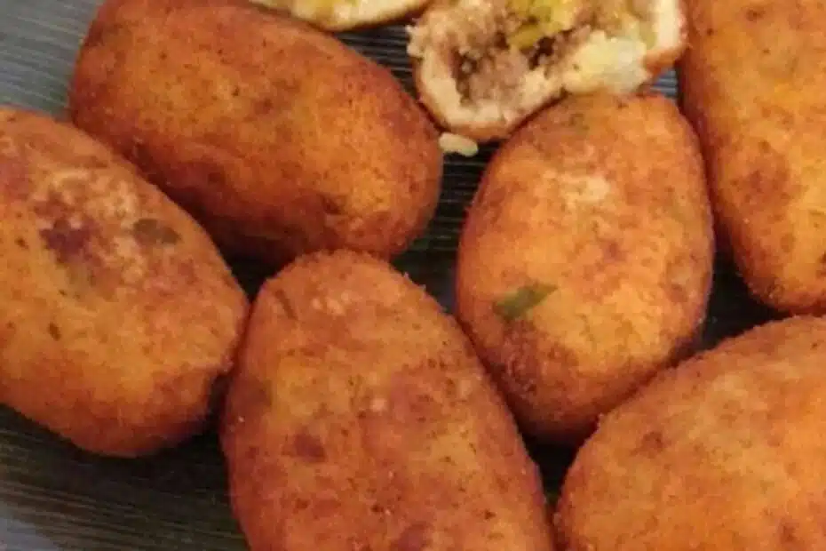 Receita de bolinho de batata recheado