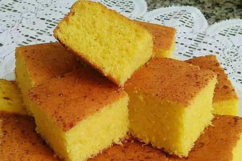 Receita de bolo de milho