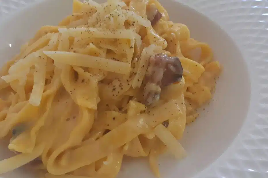 Receita de macarrão a carbonara