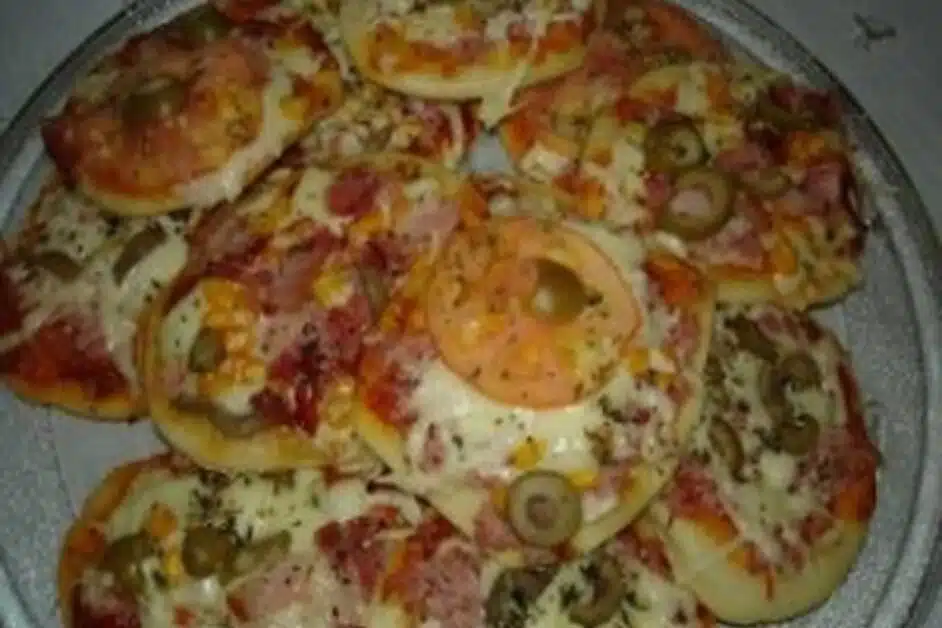 Receita de mini pizza