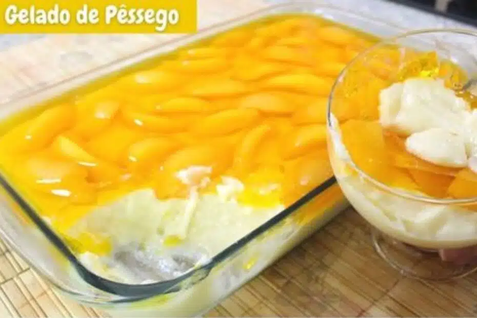 Receita de Gelado de Pêssego