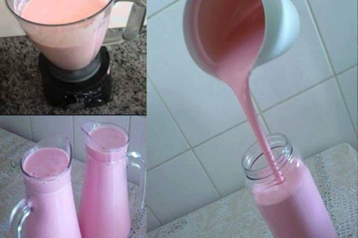 Receita de Iogurte de Morango Caseiro
