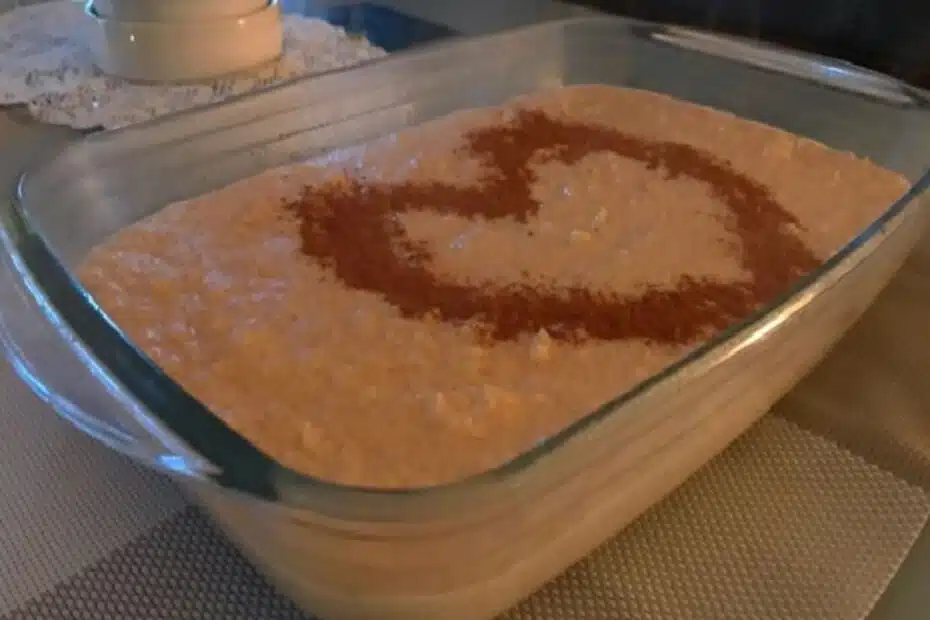 Receita de arroz doce moreninho