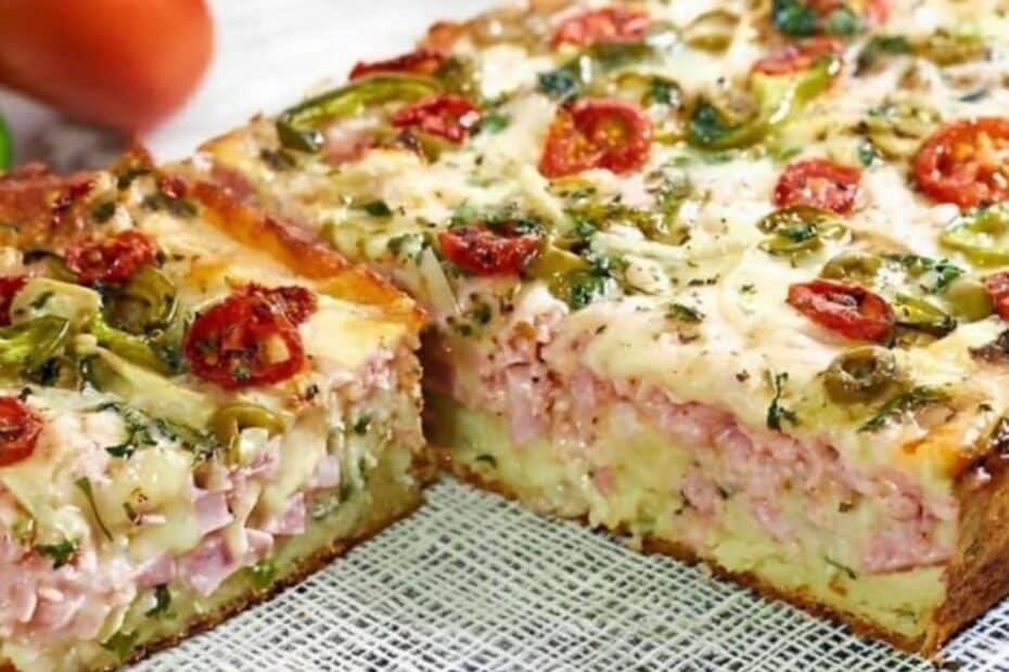 Torta de presunto e queijo prática - Receita Rápido