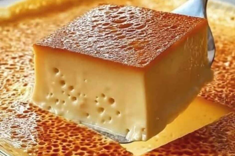 Flan de baunilha da vovo