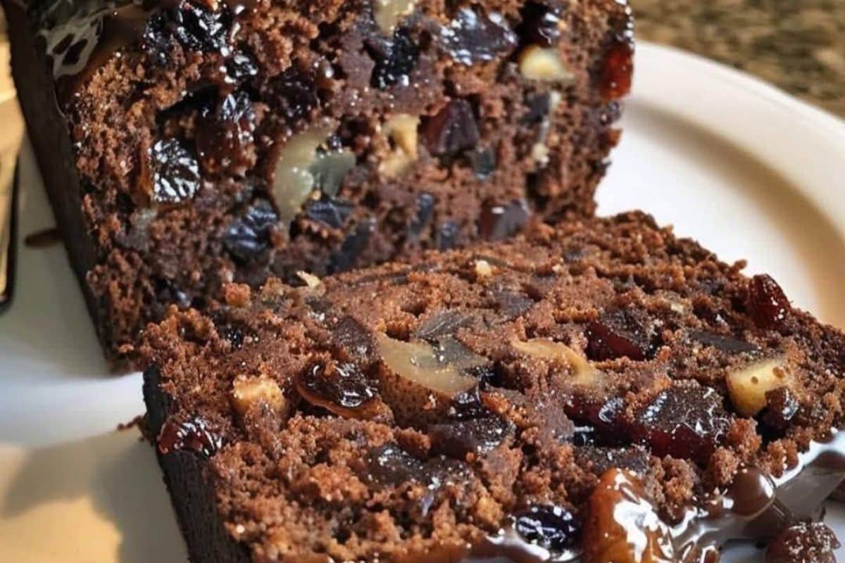 Bolo de Cacau, Passas e Castanhas Sem Açúcar e Sem Adoçante Surpreendente