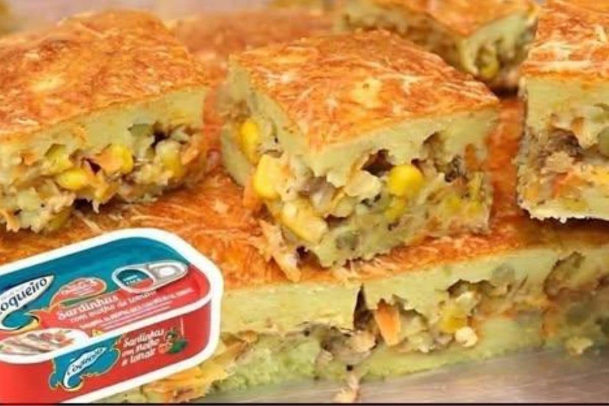 Torta de Sardinha Irresistível Que Some da Mesa