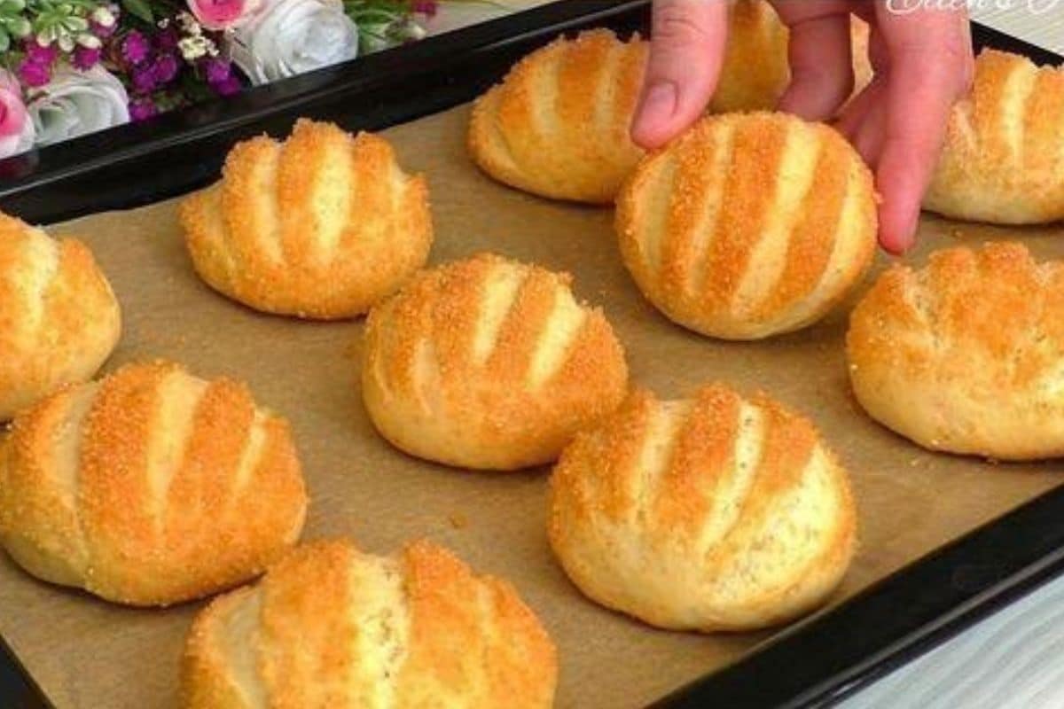 Pãozinho Doce Crocante IRRESISTÍVEL Que Desmancha na Boca