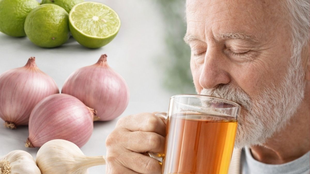 Basta 1 Copo Desse Chá Poderoso: Receita Natural com Gengibre, Alho e Limão Para Aliviar Tosse e Catarro